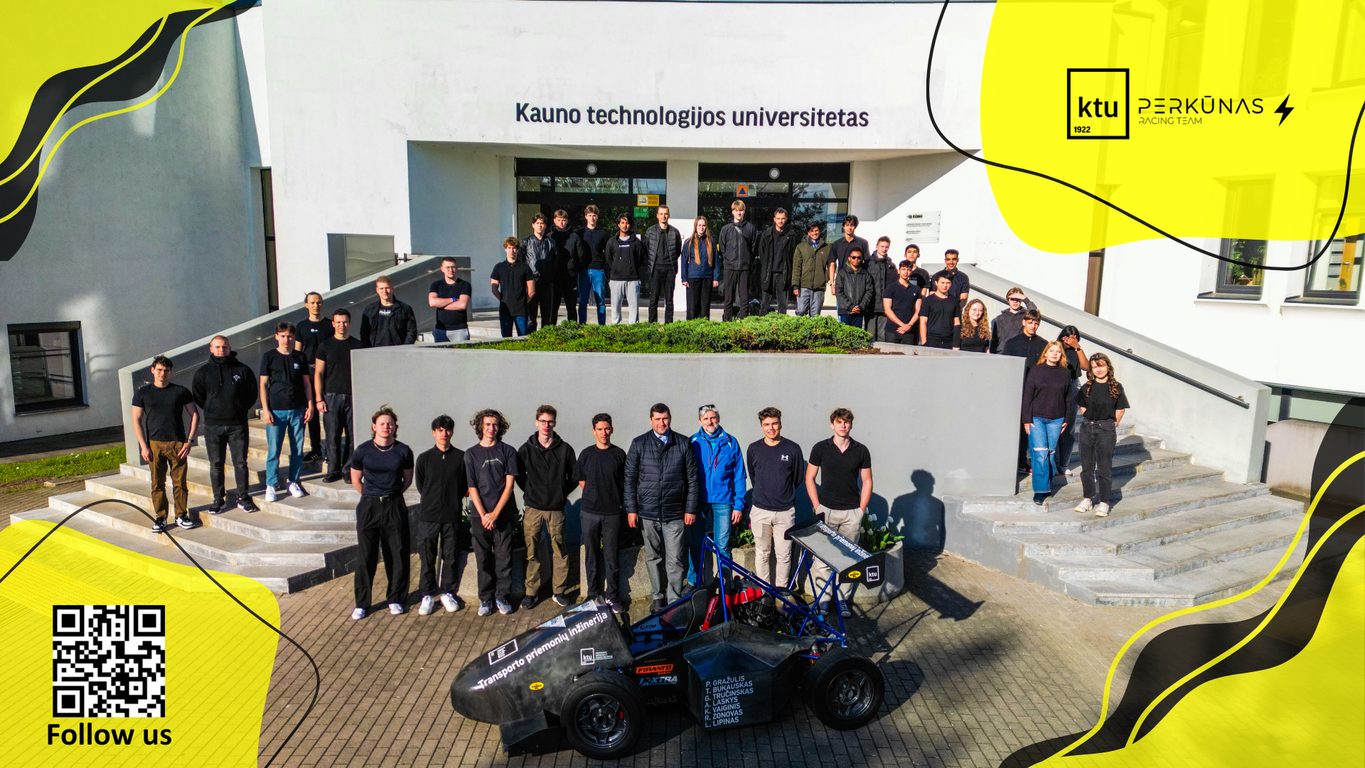 Komandos nuotrauka iš drono